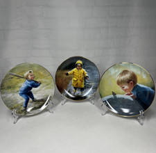 Lot of 3 Danbury Mint Wonders of Youth Donald Zolan 8" Collector Plates