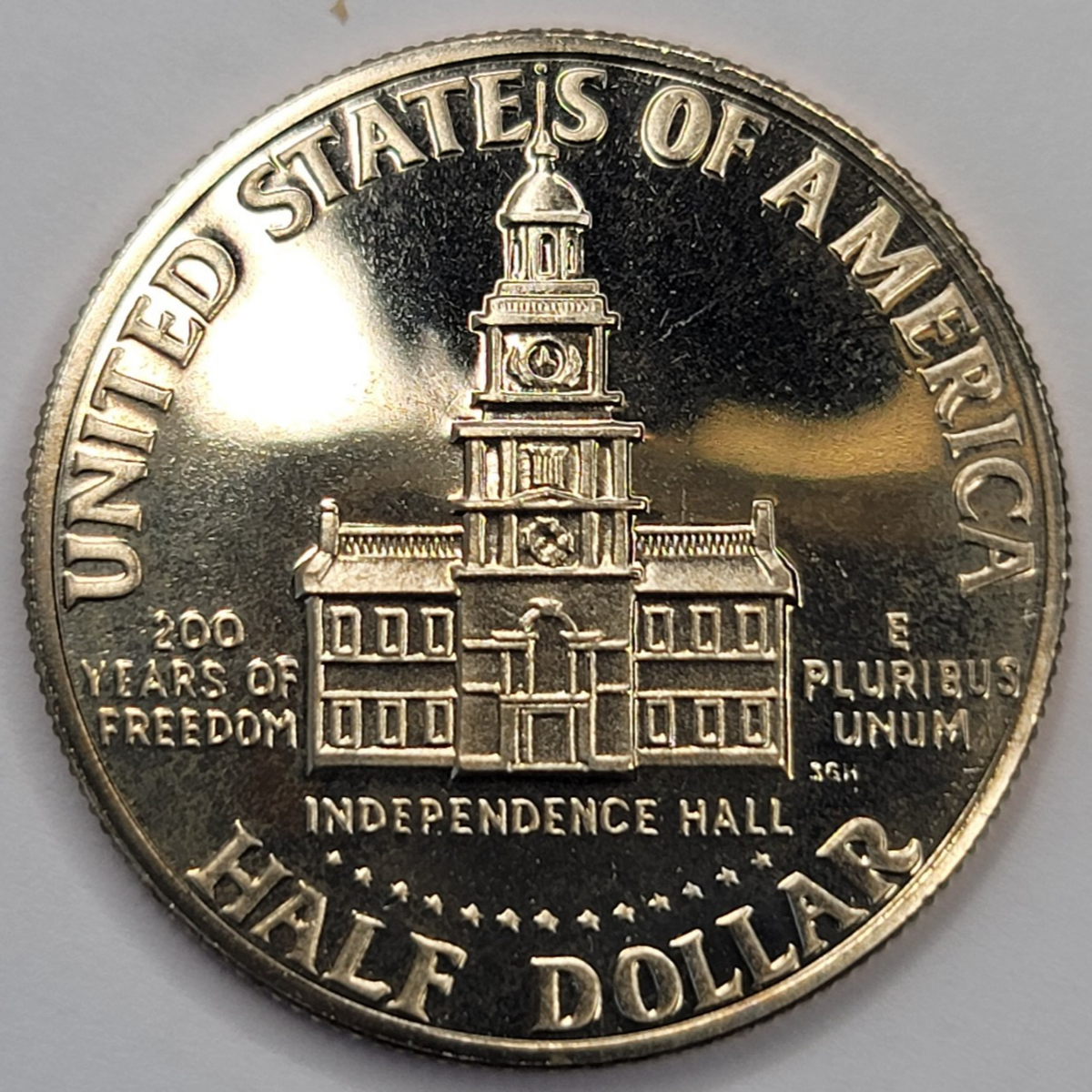 1776 - 1976 S Gem Proof Cameo Bicentennial Kennedy Half Dollar