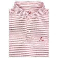 Rhoback Mens Alabama a Polo Collegiate Golf Shirt Performance Stretch