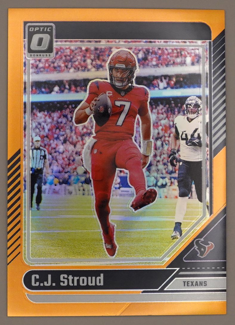 C.J. Stroud 130/249 2024 Donruss Optic Orange Prizm Houston Texans #76