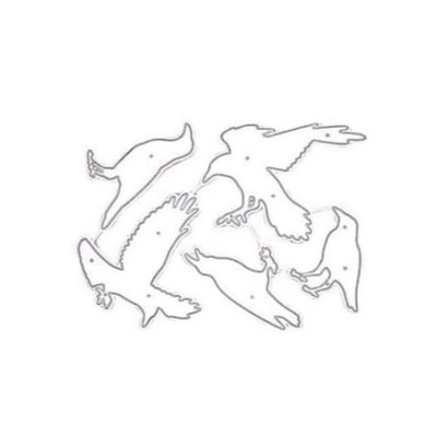 Halloween Crows Metal Die Cuts, Metal Scrapbooking Stencils Die for Scrapbook...