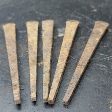 35 lbs 3.5in Bulk Coffin Nails 19th Century  Original Blacksmith Forged 1800s