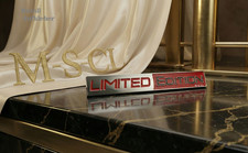 3D Limited Edition Metall Aufkleber Auto KFZ Motorsport Schriftzug Logo  Chrome