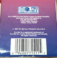 Pro Set World League Inaugural Series 150 Card Set Good Condition