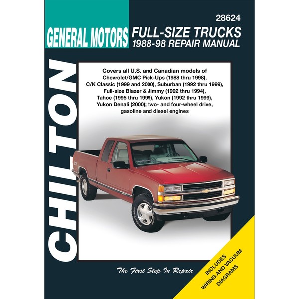 Chevrolet C/K 1500/2500/3500 Full-Size-Truck (88-00) Repair Manual Chilton-image