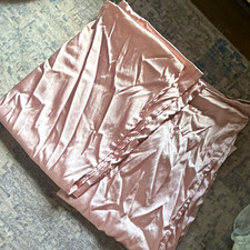 Pink Satin Pillowcases Set of 2 Solid 20 x 30 in Standard/Queen Rectangular