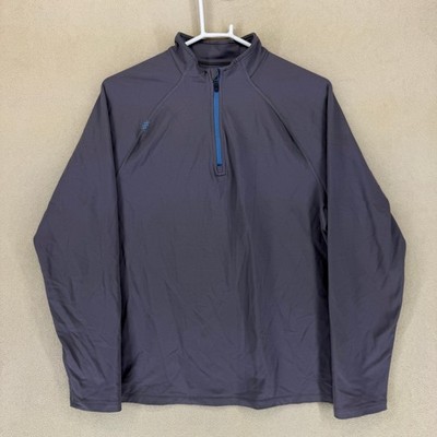RHONE Quarter Zip Pullover Long Sleeve Shirt M/M Gray Athletic Performance Top