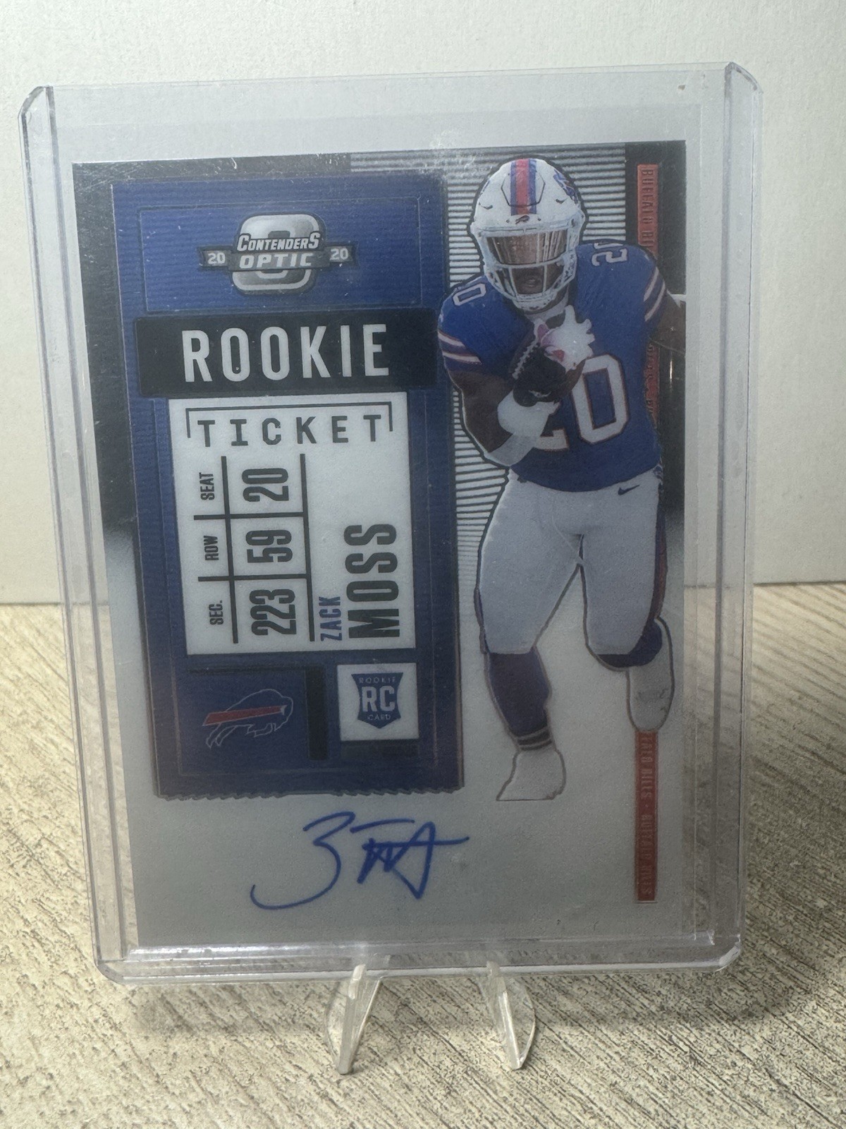 2020 Panini Contenders - RPS Zack Moss #131 (AU, RC)