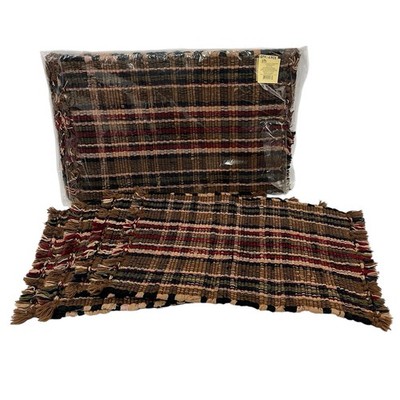 The Country House Collection Maple Grove Set Of 8 Woven Placemats (Read) 9767