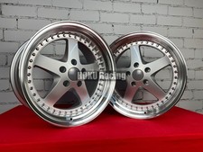 4x 18 Inch Work Equip 05 Style Deep Dish Wheels Silver Fit For Bmw E36 E46 E90