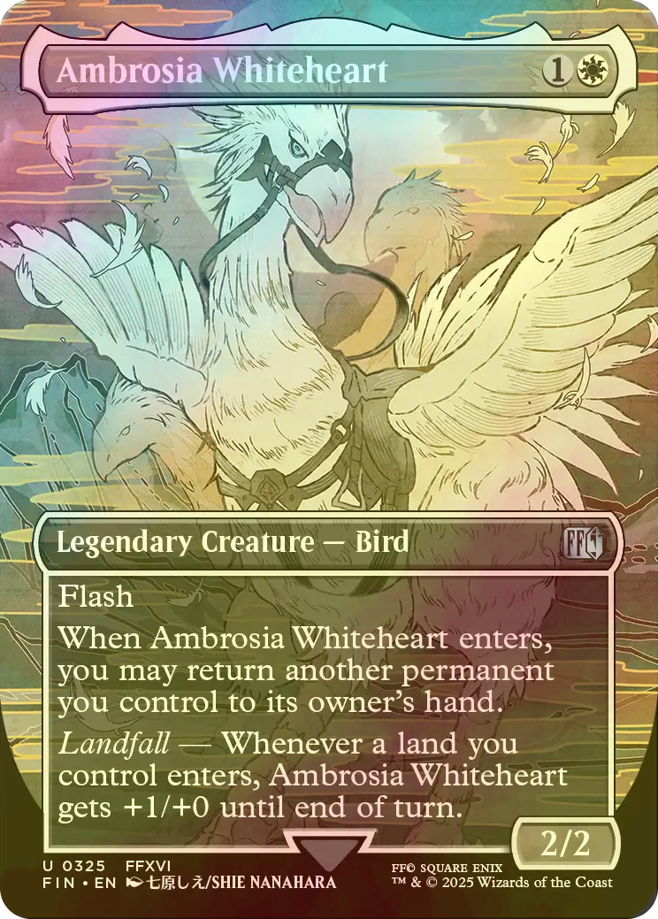 mtg final fantasy ambrosia whiteheart Ambrosia Whiteheart (Borderless) [FINAL FANTASY]