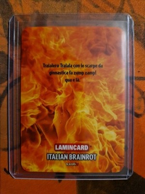 2025 LAMINCARD ITALIAN BRAINROT Card Collection TRALALERO TRALALA