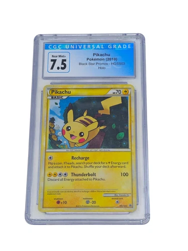 Pikachu HGSS03 Black Star Promos Holo CGC 7.5 Near Mint+ 8120