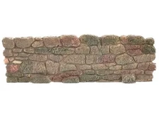 Miniature Dollhouse Fairy Garden 6" x 2" Cobblestone Wall - Buy 3 Save $5