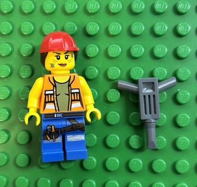 The Lego Movie Gail The Construction Worker Minifigure tlm009 coltlm-9