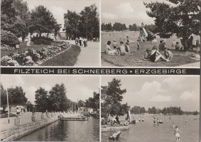 EK105, Foto, Ansichtskarten, Postkarten, Schneeberg, Erzgebirge, Filzteich
