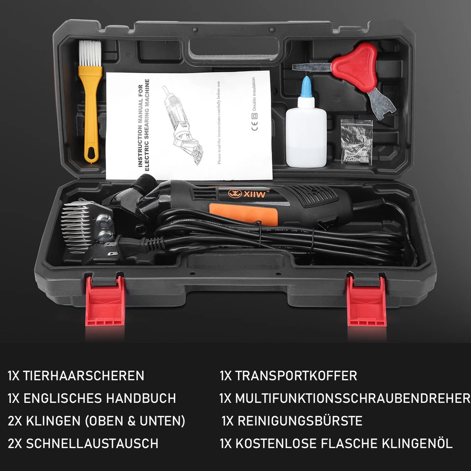 10TLG SCHAFSCHERE SCHERMASCHINE 550W SCHAFE ELEKTRISCHE SCHAFSCHERMASCHINE SCHAF - Bild 2 von 4