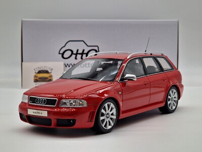 Audi RS 4 赤色 ミニカー OTTO mobile1/18スケール 1/18 OTTO Audi RS4 Audi B7 Limited Edition Simulation Resin Car