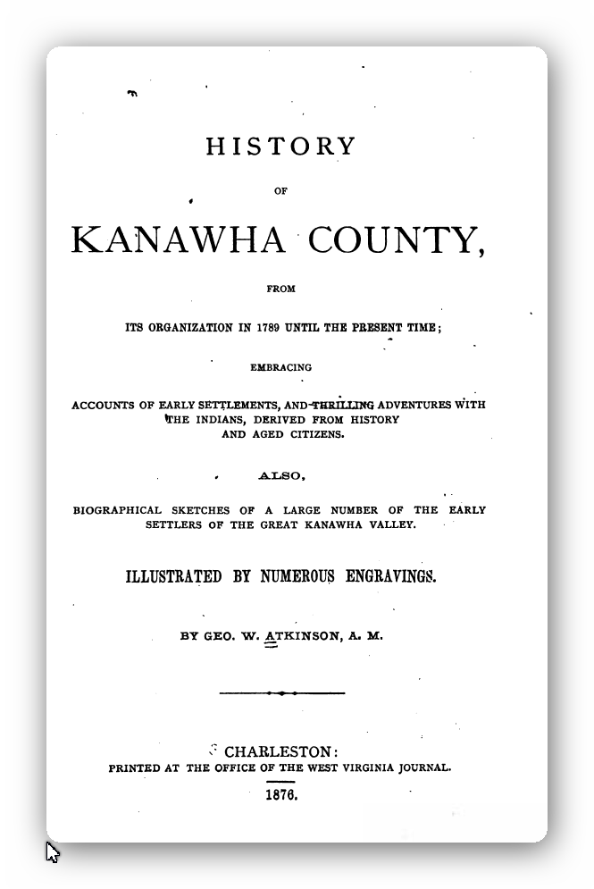 Charleston and Kanawha County West Virginia History & Genealogy eBay