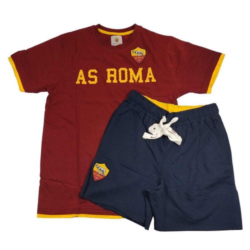 as Roma 1927 Completo Free Time Maglia con Pantalone Corto a Taglio Vivo  R13469 | eBay