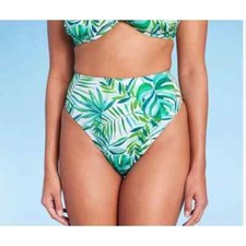 Shade  Shore Women's Size XL 16 High Waist High Leg Cheeky Bikini Bottom