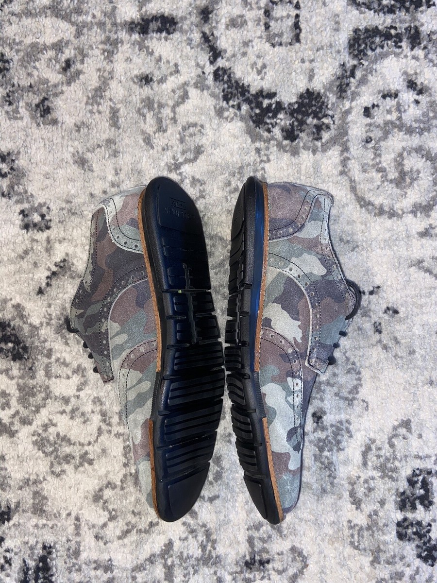 Cole Haan | Grand OS Camo Lace Up Sneakers 12 Cole Haan Grand OS Mens Size 8.5 suede Camo Wingtip Shoes  main image 2
