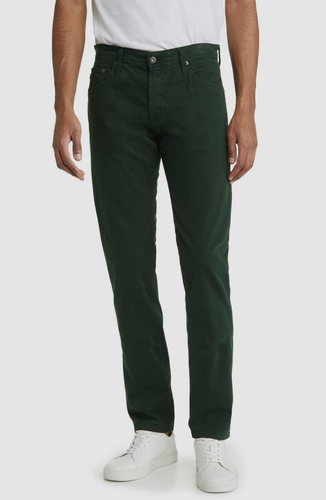 $198 AG Men's Modern Slim Fit Green Stretch Twill Pants Size 33W 34L | eBay