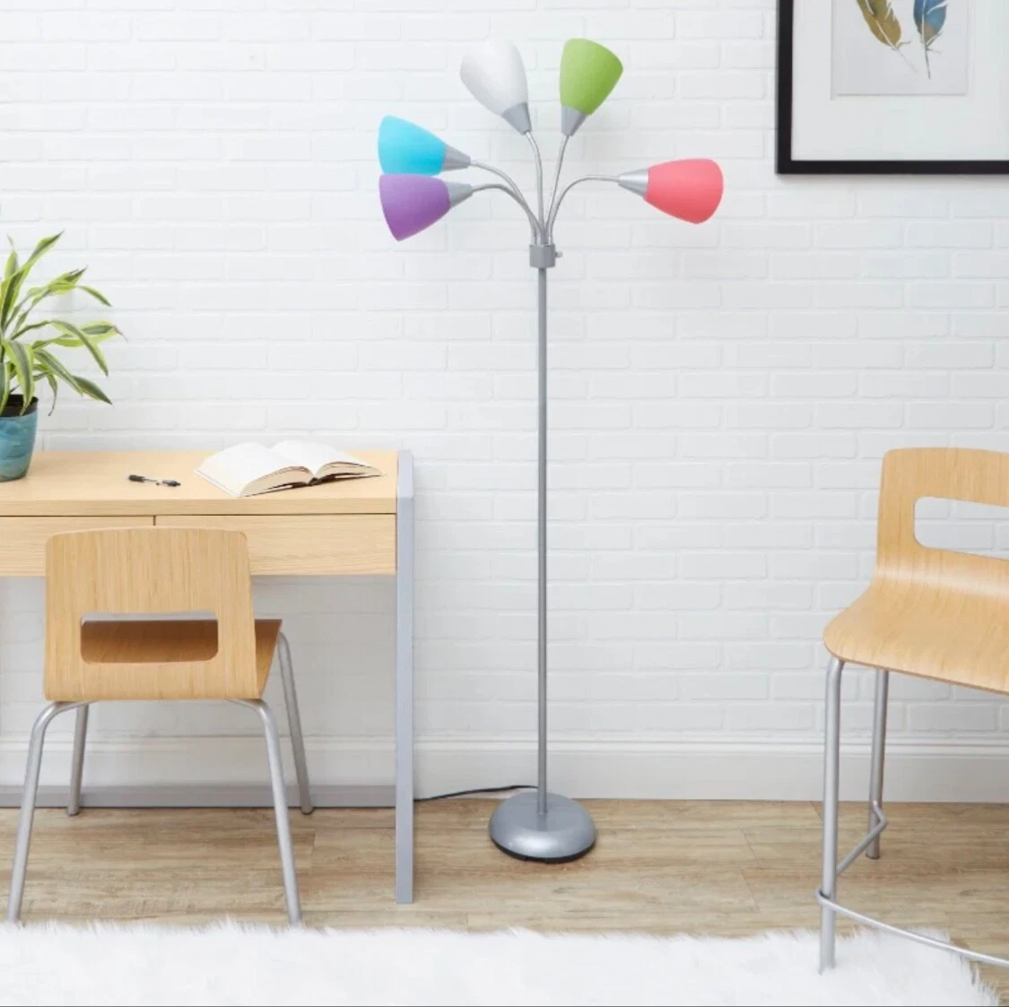 Multi colored standing lamp deals