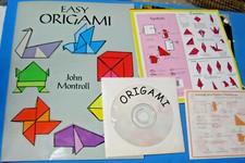 Easy Origami Papercraft Book w/30 simple projects  CD w/77 Projects Misc Paper
