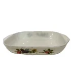 Vtg JAJ Pyrex Vegetables Tuscany Market Garden Baking Dish Casserole 12.5 x 9 x2