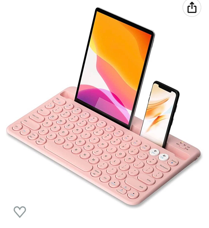 Teclado inalámbrico Teal multidispositivo Bluetooth Jelly Comb en muy buen estado Foto 2 de 3