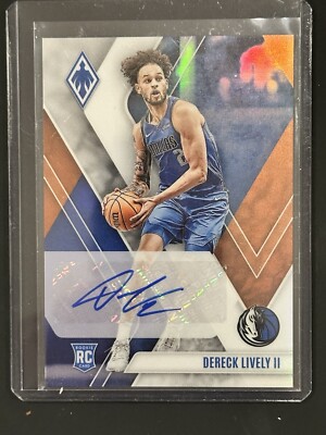 2023-24 Phoenix Dereck Lively II Rookie Auto Orange #32/49 SSP Mavericks