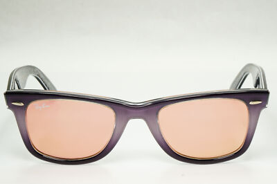Ray-Ban Wayfarer Sunglasses Prints Pink Copper Mirror RB 2140 1201