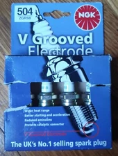 4 x NGK V Grooved Electrode 504 Set 1 Pack ZGR5B Made in Japan