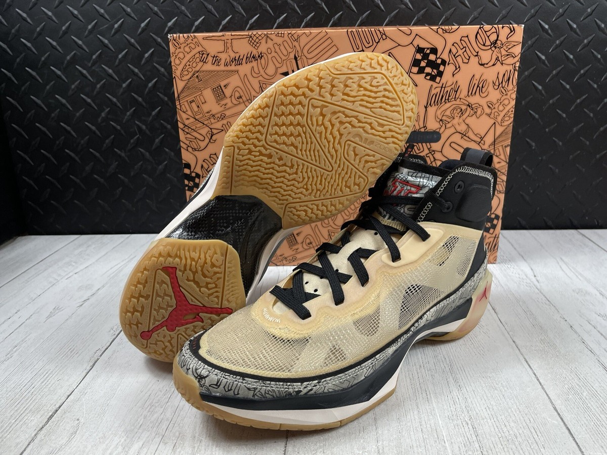 Size 10-Nike Air Jordan XXXVII 37 Tattoo Tatum Pale Vanilla 