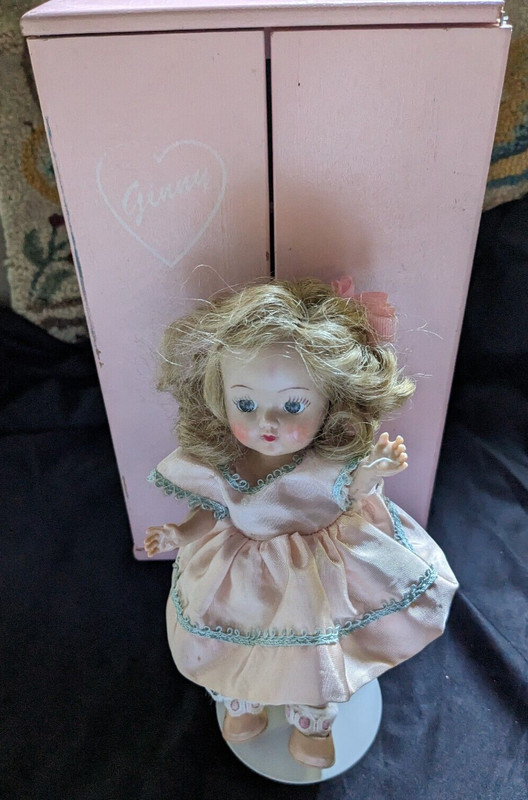 Vintage 8" Hard Plastic Ginger Ninette Doll – Ginny Friend w/Wardrobe