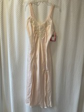 New Vintage Seductive Wear Cinema Etoile Nightgown Beaded Sequin Strappy Large