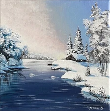 Original Modern Art Acrylic Painting Landscape Impressionism Art Wall Art Decor