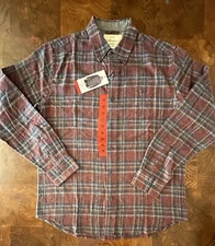 Weatherproof Vintage Mens Shirt Flannel Button-Down Size Medium New With Tags ￼