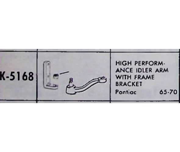 Kit de brazo ralentí Pontiac 1965-70 NOS K-5168 hecho en EE. UU. Foto 2 de 2