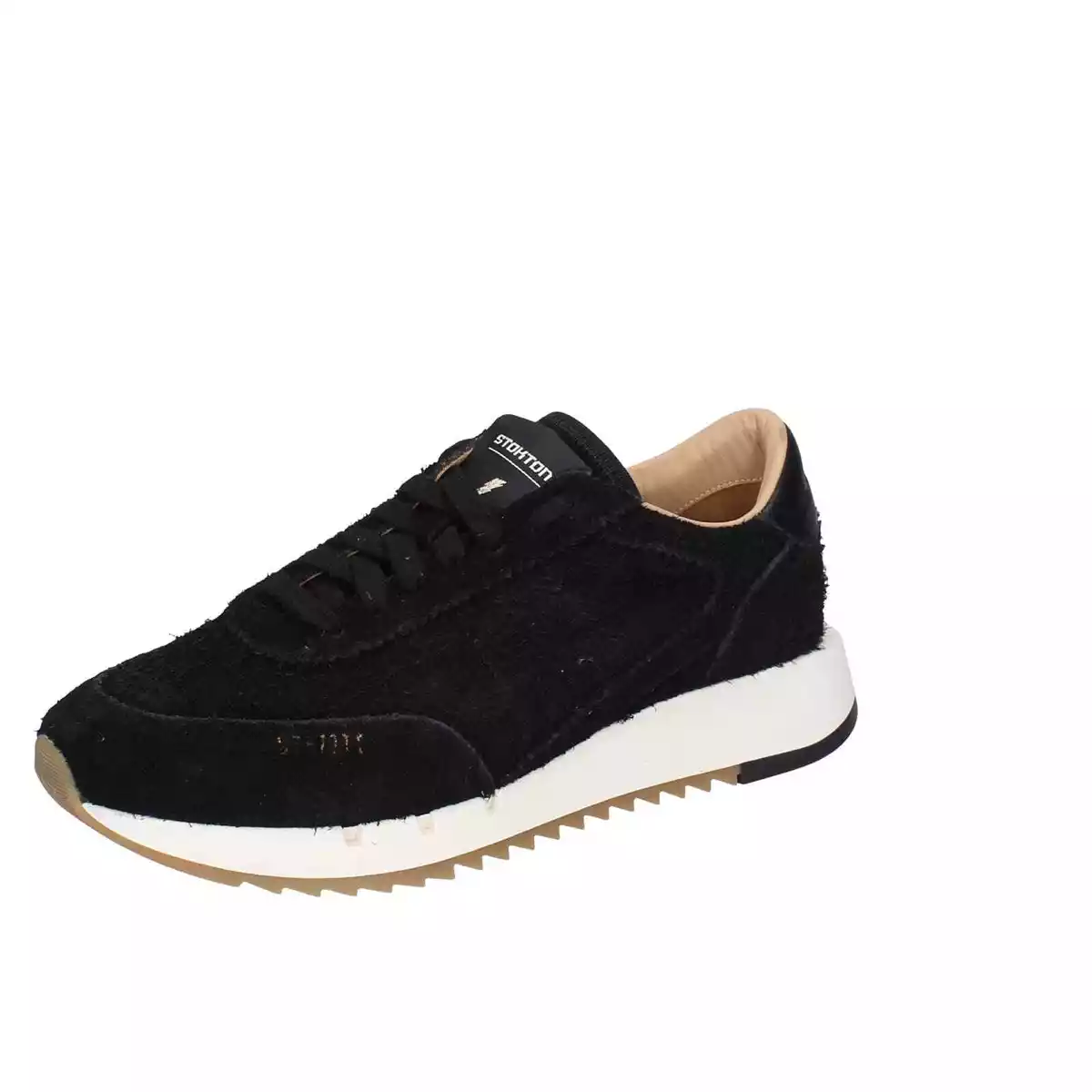 Men s Shoes STOKTON 42 Eu Sneakers Black Suede EY208 42 eBay
