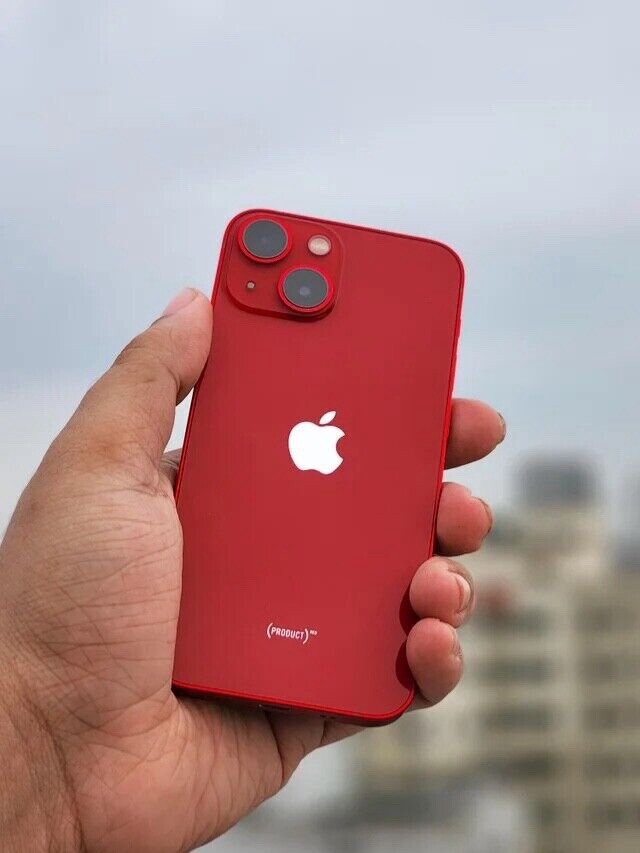 Apple iPhone 13 Mini (Product)Red EXCELLENT CONDITON WITH CASE AND 