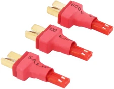 3Pcs T-Plug Style Male to JST Wireless Connector Adapter(C54-3)