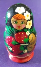 Russian Nesting Dolls Matpewka "Mother" 5 Pc Hand Carved Wood & Hand Painted AK 