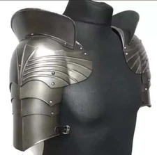Medieval Steel Armor Shoulder, Metal Knight Armor Pauldrons Shoulder Larp