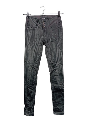 BLUE RAGS Pantalone in pelle Donna Pantalone Taglia IT 40 nero stile ...