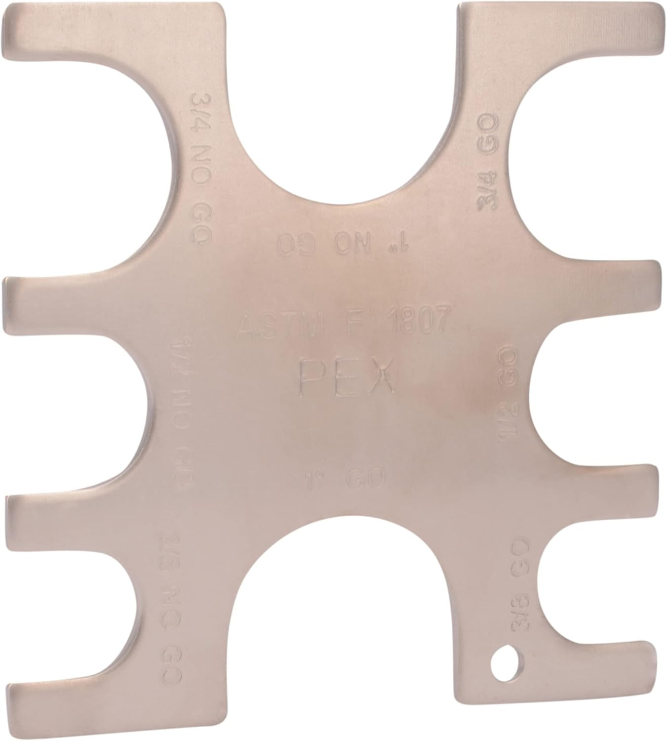 3/8, 1/2, 3/4, 1 PEX Crimp Tool Go/No-Go Gauge, 23080