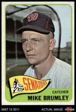 1965 Topps #523 Mike Brumley Senators SHORT-PRINT ASR 7 - NM