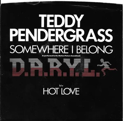 Teddy Pendergrass Somewhere I Belong Vinyl Single 7inch Asylum