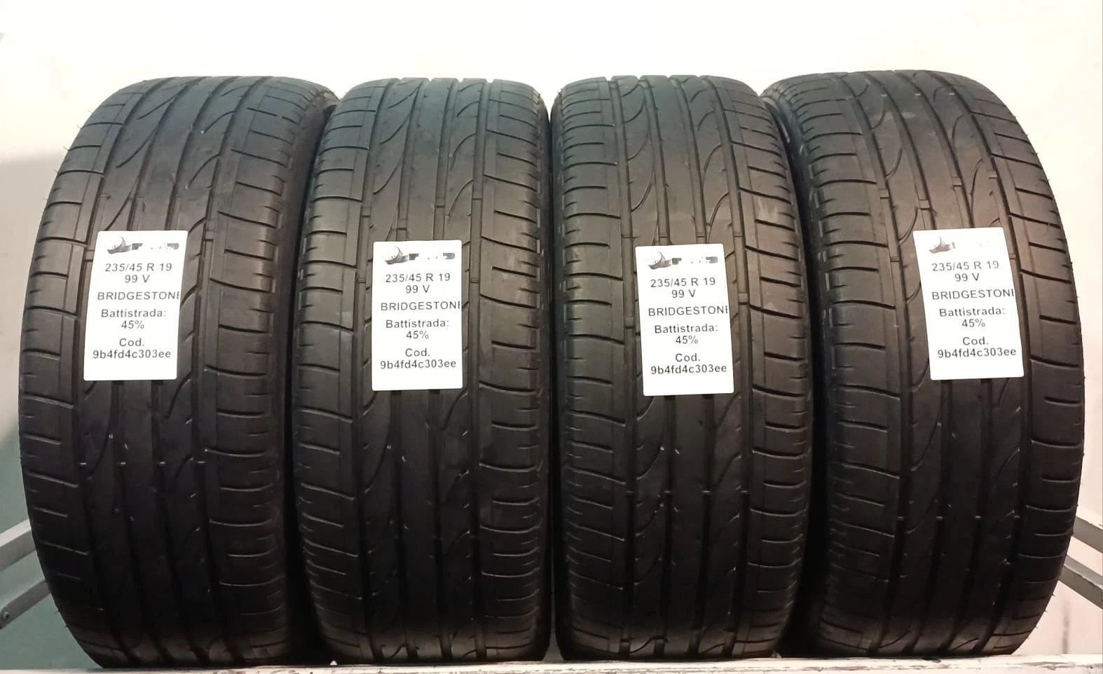 PNEUMATICI USATI PEZZI 4 BRIDGESTONE DUELER HP SPORT / R